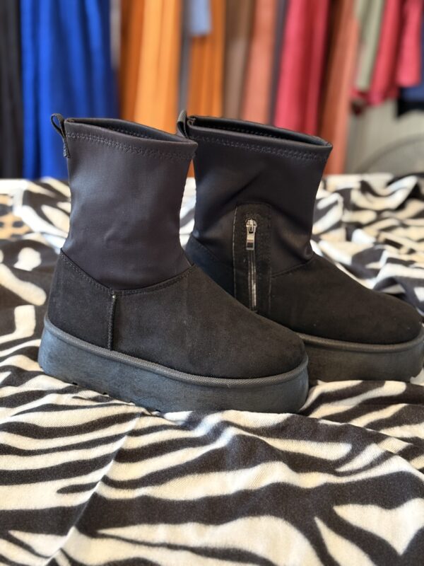 Botas negras puño elasticado - Imagen 3